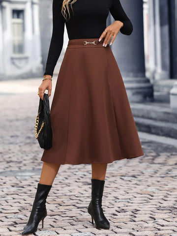 High Waist Flare Skirt