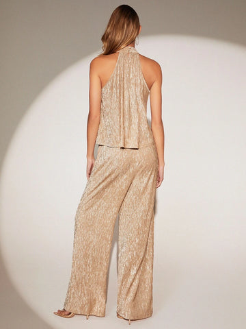 BIZ Halter Top & Wide Leg Pants