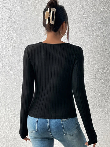 Frenchy Guipure Lace Insert Tee
