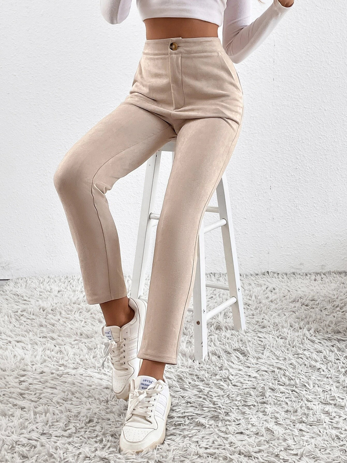 High Waist Tapered Pants