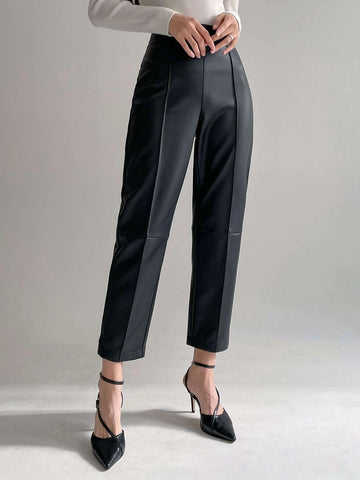 Dazy-Less Zipper Side Seam Detail Tapered Pants