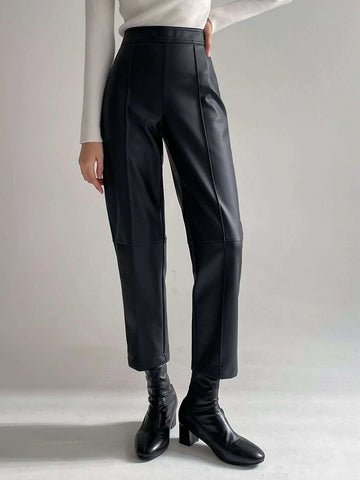 Dazy-Less Zipper Side Seam Detail Tapered Pants