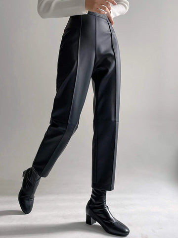 Dazy-Less Zipper Side Seam Detail Tapered Pants