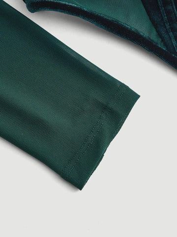 Square Neck Asymmetrical Hem Crop Top