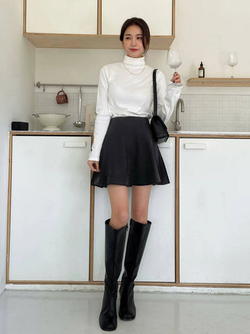 DAZY High Waist Flare Skirt