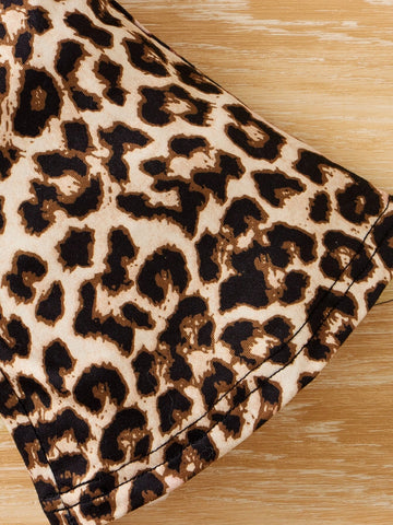 Baby Leopard Print Flare Leg Pants