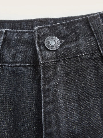 ROMWE Fairycore Star Print Straight Leg Jeans