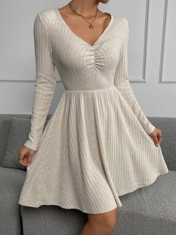 Frenchy Ruched Bust A-line Dress