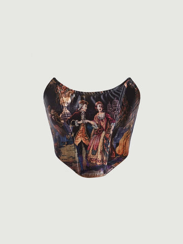 Figure Graphic Bandana Tube Top