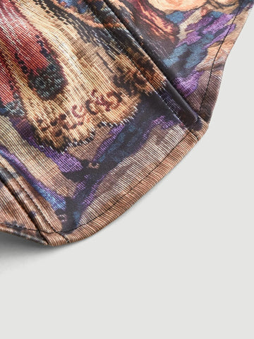 Figure Graphic Bandana Tube Top