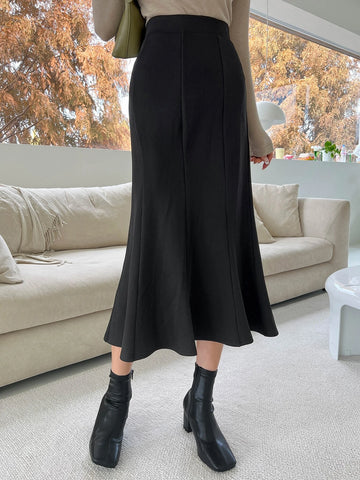 DAZY High Waist Mermaid Hem Skirt