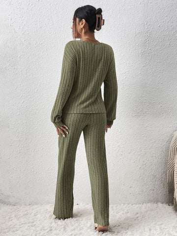 Unity Drop Shoulder Wrap Cross Top & Pants