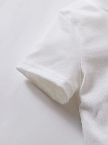 Baby 2pcs Patched Detail Tee