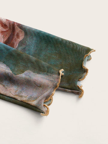 Figure Graphic Lettuce Trim Crop Tee