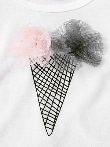 Baby Butterfly Sleeve Tee & Ruffle Trim Bow Front Overall Shorts