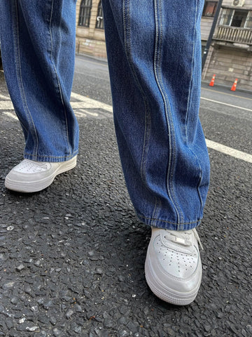 Washed Wide Leg Jeans