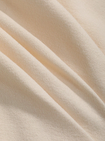 DAZY Solid Mock Neck Ruched Detail Tee