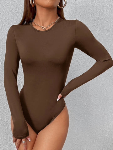 Solid Slim Fit Tee Bodysuit