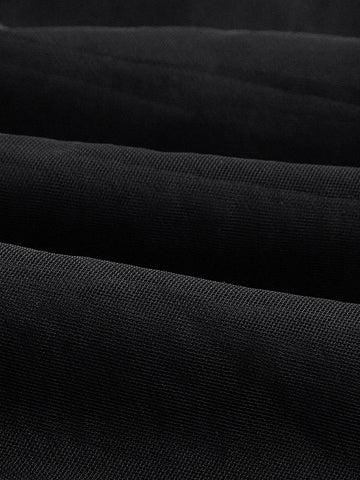 ROMWE PUNK Grunge Asymmetrical Hem Mesh Skirt