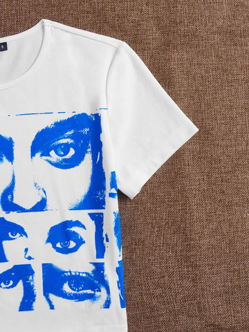 90s Figure Graphic Crop T-shirt