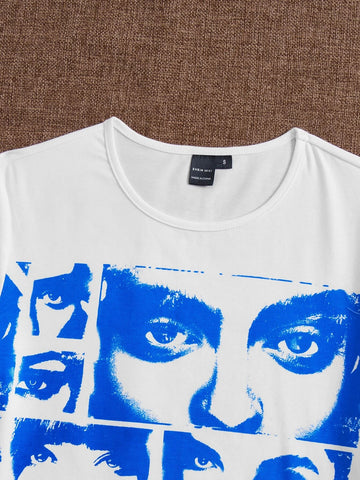 90s Figure Graphic Crop T-shirt