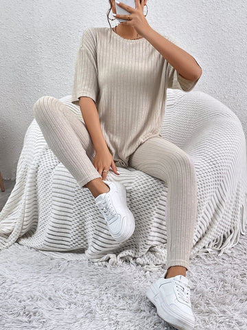 EZwear Drop Shoulder Tee & Leggings