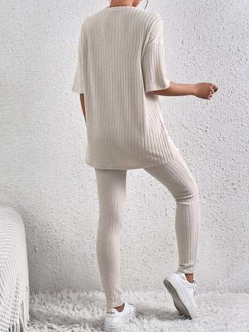 EZwear Drop Shoulder Tee & Leggings