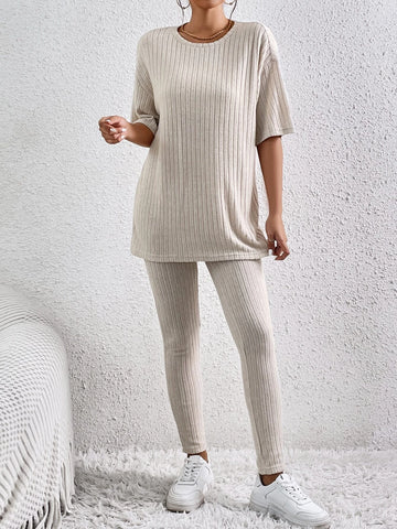 EZwear Drop Shoulder Tee & Leggings