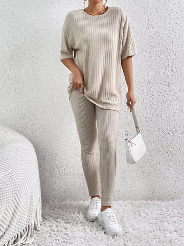 EZwear Drop Shoulder Tee & Leggings