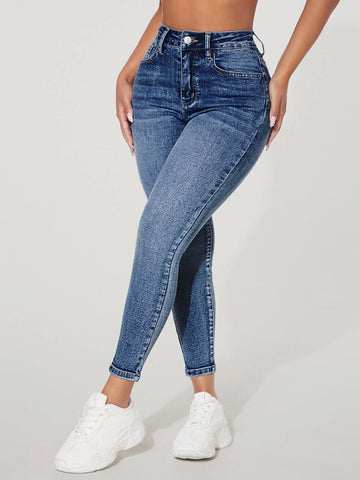 PETITE Solid Skinny Jeans