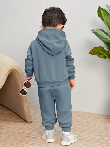 Baby Letter Graphic Hoodie & Sweatpants