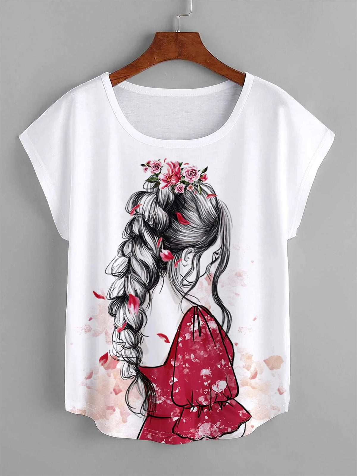 Figure Graphic Batwing Sleeve Tee