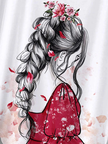 Figure Graphic Batwing Sleeve Tee