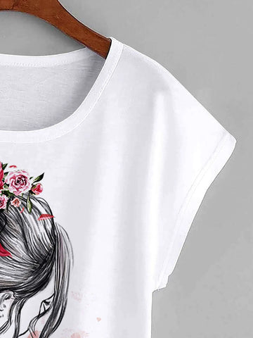 Figure Graphic Batwing Sleeve Tee