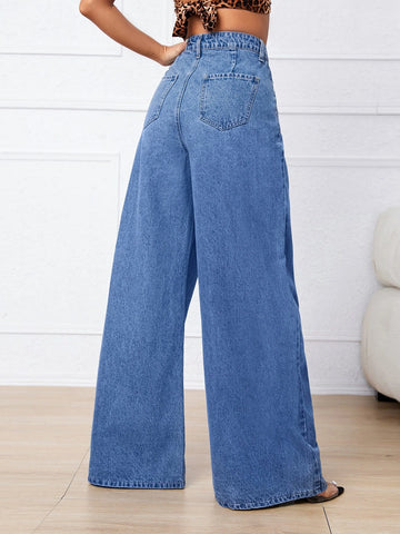 High Waist Wide Leg Jeans