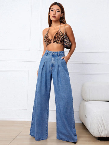High Waist Wide Leg Jeans