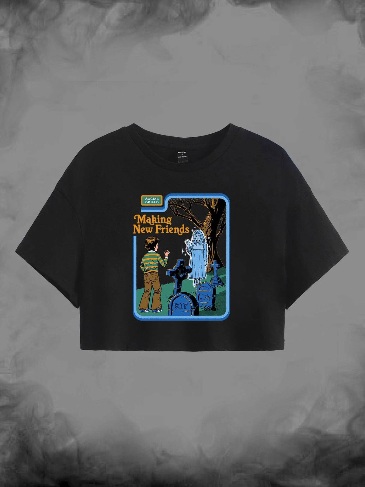 Figure Graphic Crop Tee