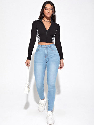High Waist Skinny Jeans