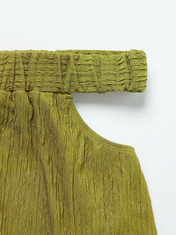 Ring Linked Crop Tank Top & Cut Out Waist Split Thigh Skirt