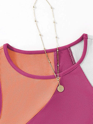 Color Block Tank Top