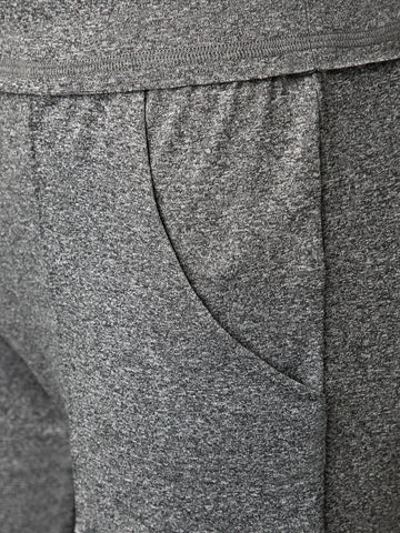 Drawstring Waist Patch Pocket Skinny Pants