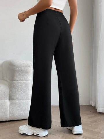 Tall Solid Wide Leg Pants
