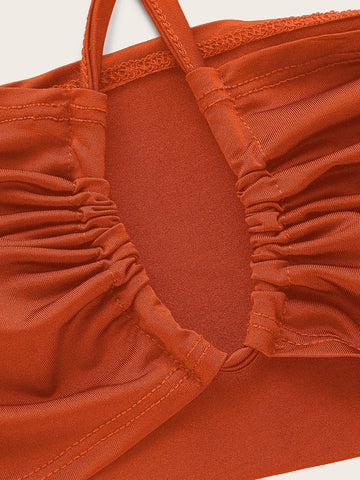 ICON Tie Back Halter Top & Twist Front Skirt