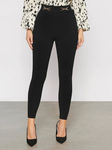 Chain Detail Skinny Pants
