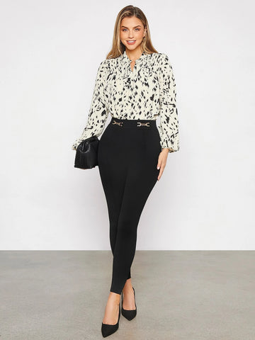 Chain Detail Skinny Pants