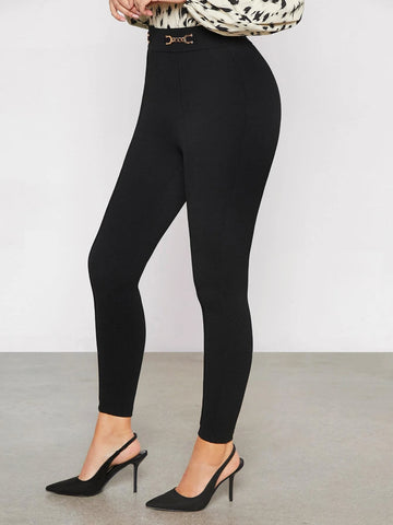 Chain Detail Skinny Pants