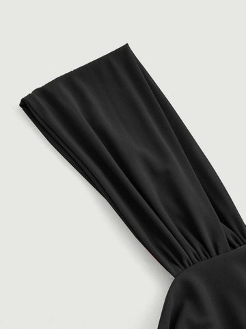 MOD Asymmetrical Neck Ruched Top