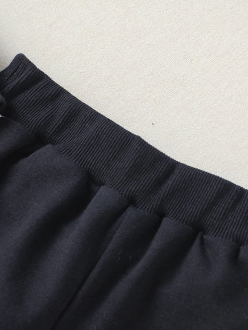 Toddler Boys Color Block Pullover & Contrast Side Seam Sweatpants