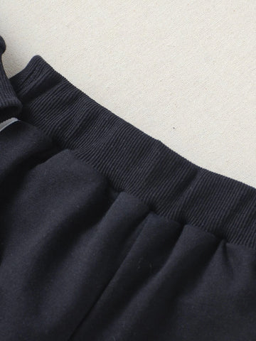 Toddler Boys Color Block Pullover & Contrast Side Seam Sweatpants