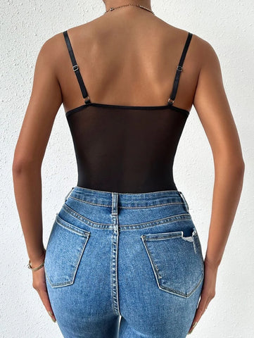 Floral Lace Cami Bodysuit